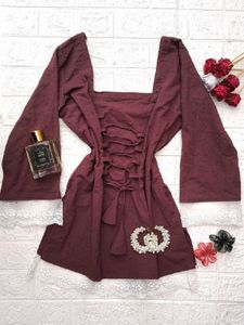 Corset Back Pinteresty Kurti 🤎