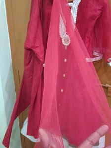 Red Anarkali Suit