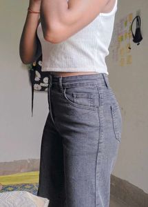New Grey Straight Jeans...