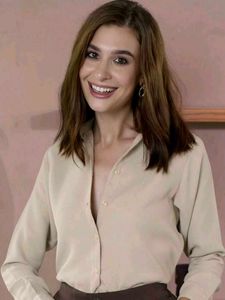 Classic Beige Button-Down Shirt