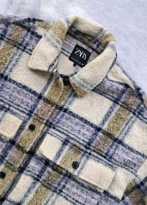 Zara Plaid Oversized Shacket