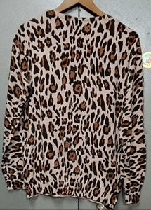 Designer Animal Print Cardigan