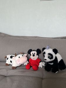 Plush bundle - Mickey, Puppy And Cow