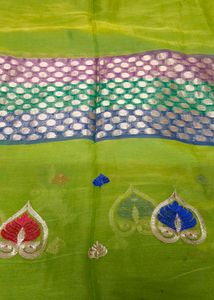 Green Light Weight Saree