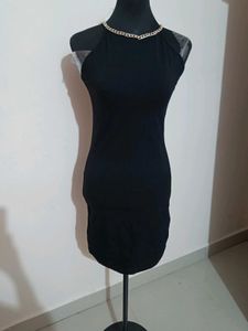 Black Bodycon Mini Dress Fully Stretchable