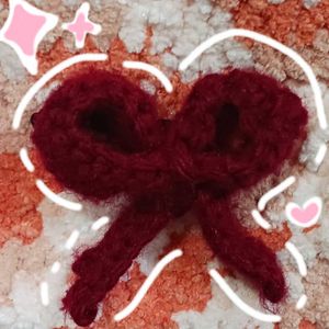 Cute Crochet Bow Clip🎀✨️