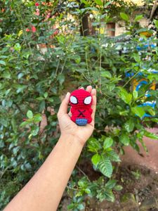 Spiderman Crochet Keychain