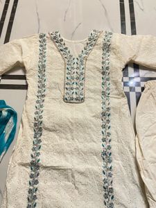 Chickenkari Cotton Kurta Set