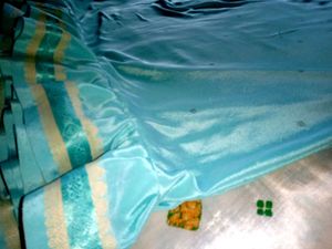 satin silk reak curtain