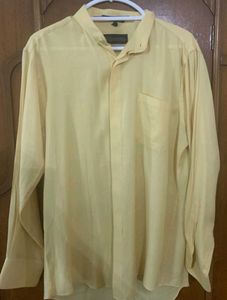 Mustard-beige Oversized Shirt