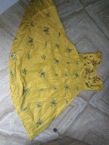 Floral Yellow Kurta