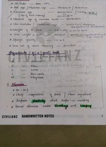 Civil Engineering Handwritten Notes