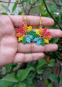 Multicolor Seed Beads Earing