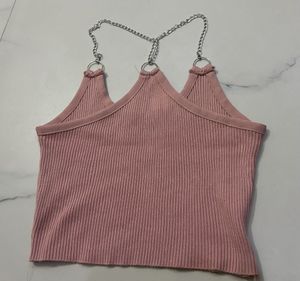 Chain Detail Crop Top