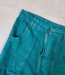 Teal Cargo Pants