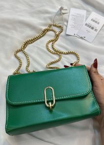 Emerald Green Chain Bag