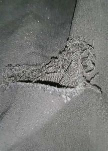 Ripped High-Waisted Black Pants