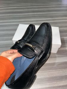ALDO Black Leather Loafers