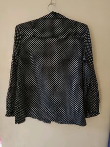Price Drop ✅Polka Dot Black Shirt For Women