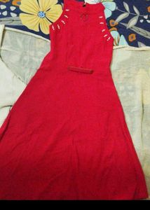 Dark Red 🔴 Frock Type