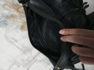 black sling bag