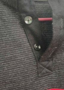 Black and red sweater