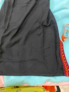 Embroidered Black Kurta