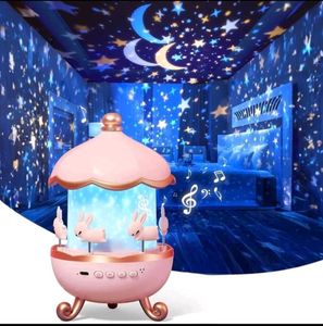 Cute Rabbit Star Projector Night Light