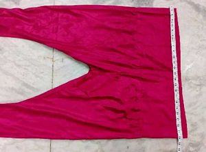 Rose pink colour silk plazzo salwar legging pant