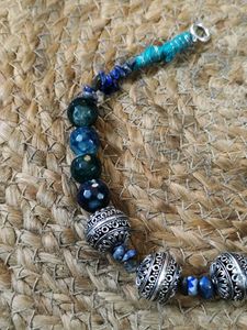 Classy Onyx And Lapis Lazuli Choker