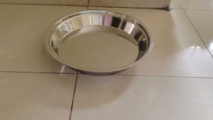 Stainless Steel Thaal Size - 12.5&#34; x 2.5&#34;