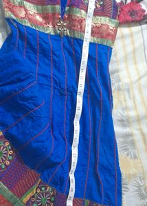 Blue Anarkali Kurti