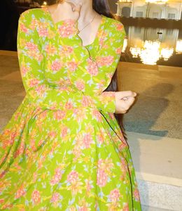 Green Color Ethenic Frock .