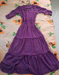 Elegant Purple Maxi Dress