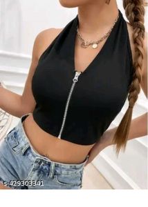 Halter Neck Backless Top