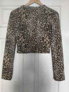 Zara Animal Print Crop Top