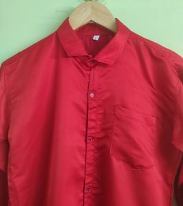 Red Satin Shirt ( Men )