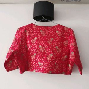 Red Brocade Lehenga Skirt