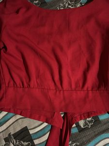Red Crop Top
