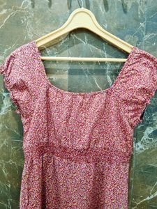 Floral Print Ruffle Top