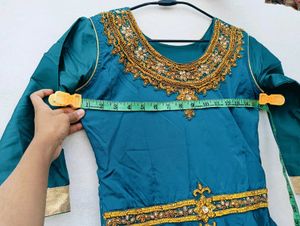 Teal Embroidered Kurta Set