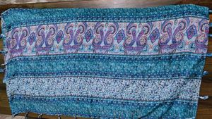 Blue Paisley Scarf