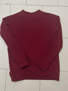 Vans Maroon Full Sleeve Sweatshirt Unisex