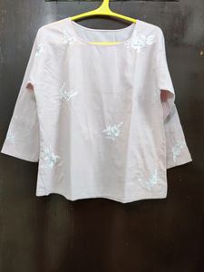 Cotton Pastel Pink Elegant Top