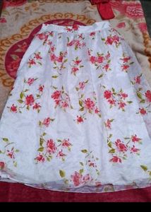 Red &amp; white Skirt &amp; Top Set