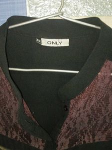 ONLY Black Embellished Top