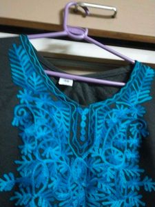 Embroidered Woolen Kurta