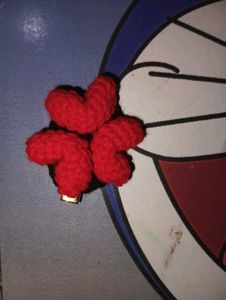 Red Angry Mark Hair Clip