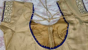 Gold Embellished Sari Blouse