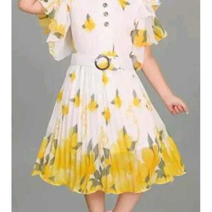 Cute Floral Girls Dress
